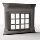 Photo produit pour diorama et modélisme 3 : Bâtiment de diorama : fenêtre néoclassique avec pilastres (Ref. 869D)
