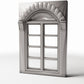 Photo produit pour diorama et modélisme 0 : Bâtiments de diorama : fenêtre néoclassique à petits-bois (Ref. 873D)
