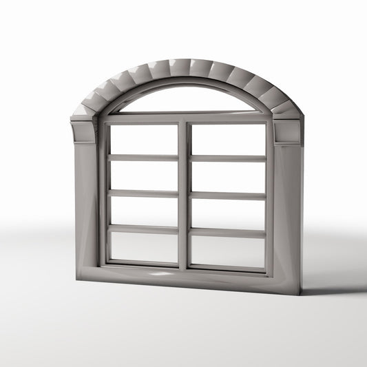 Photo produit pour diorama et modélisme 0 : Architecture de diorama : grande fenêtre double néoclassique (Ref. 875D)