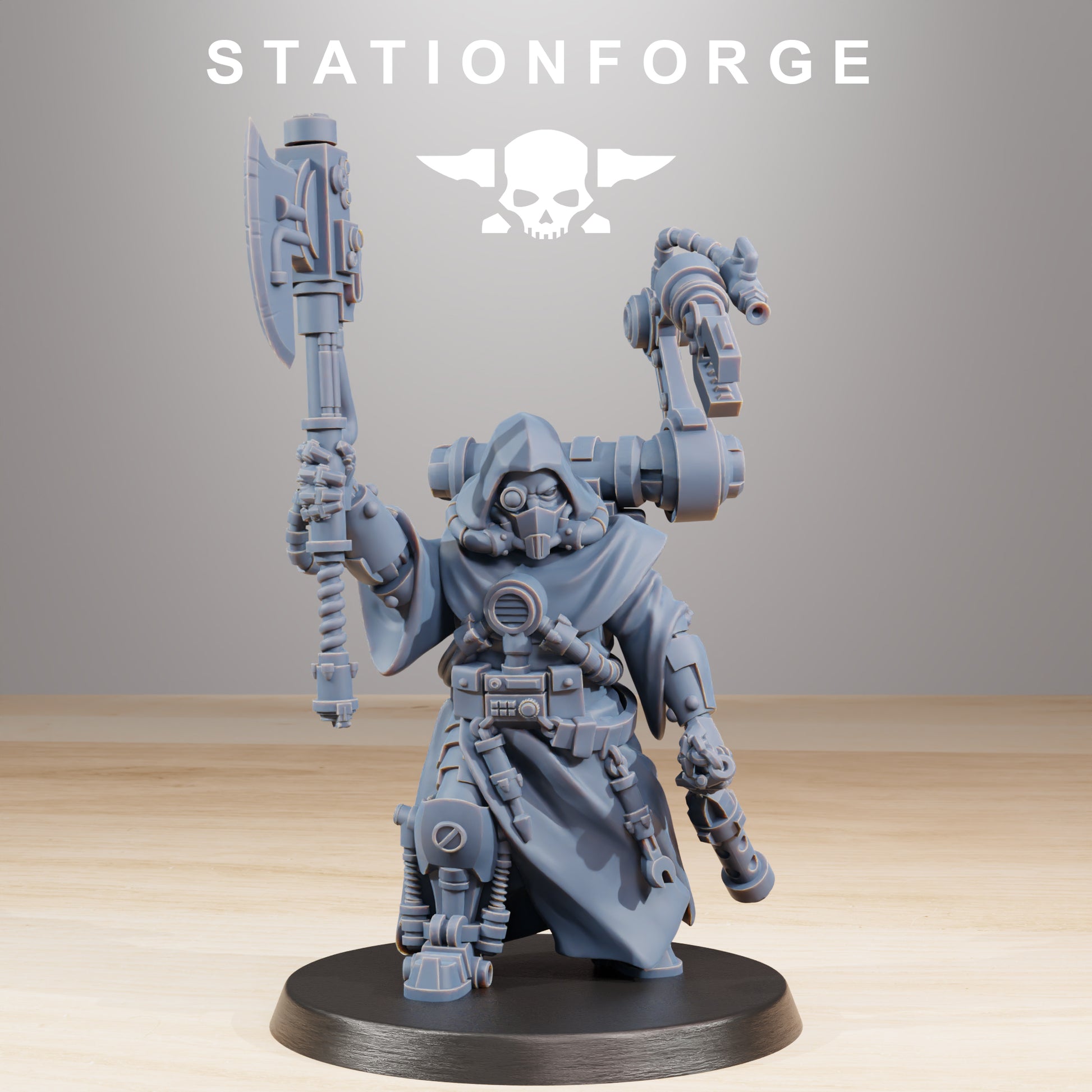 Photo du produit Tabletop 28mm The Printing Goes Ever On (TPGEO) 0 : Commandant Scavenger