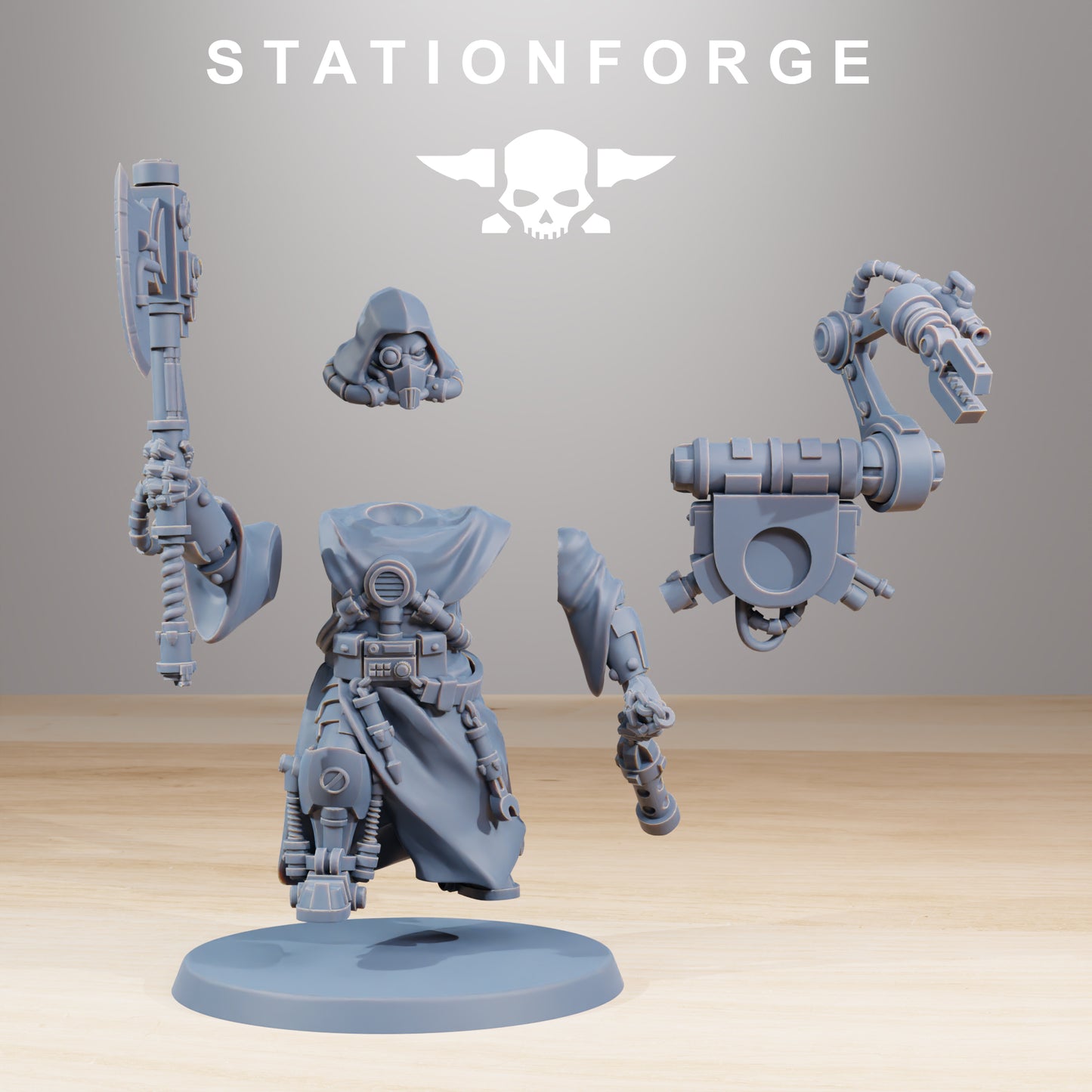 Photo du produit Tabletop 28mm The Printing Goes Ever On (TPGEO) 0 : Commandant Scavenger