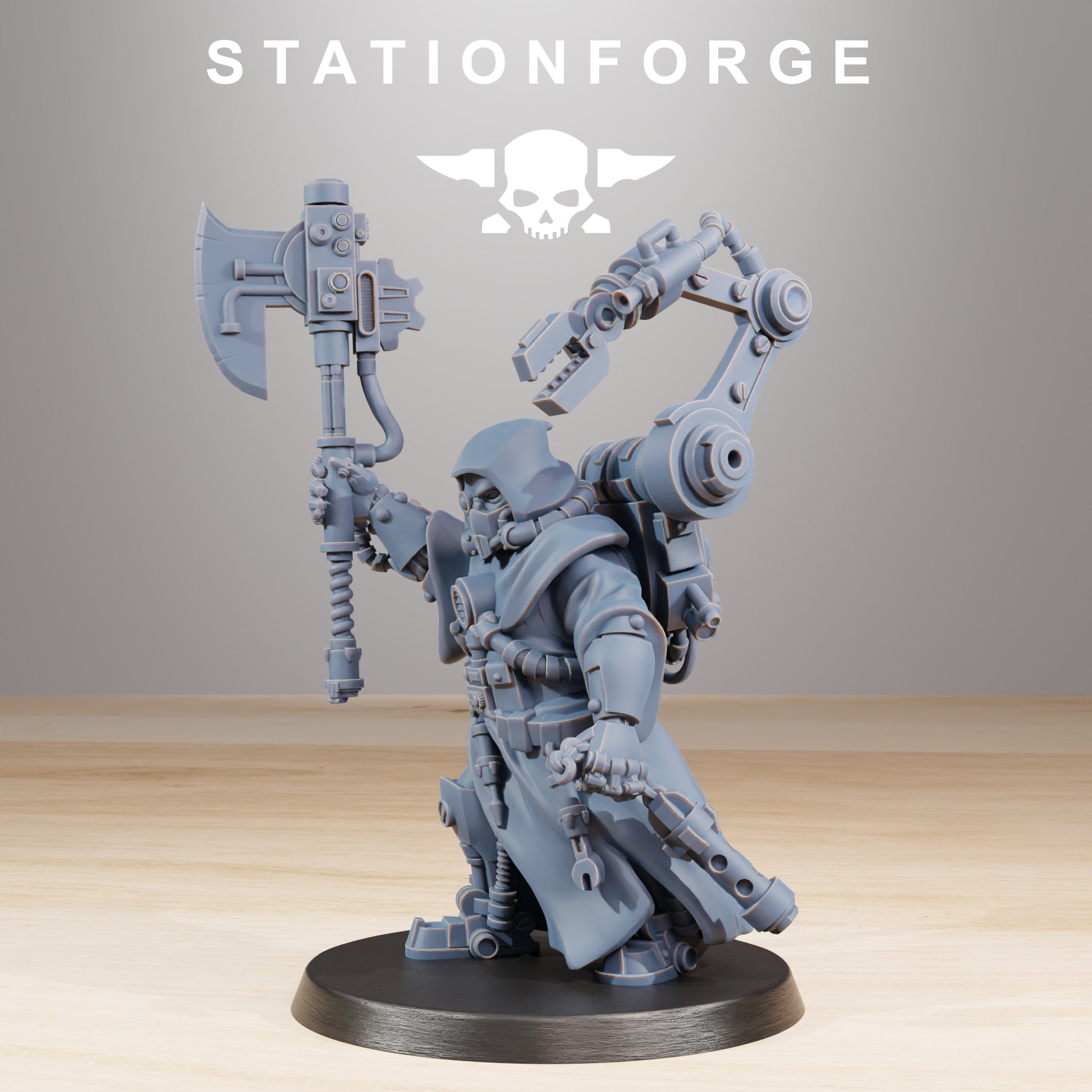 Photo du produit Tabletop 28mm The Printing Goes Ever On (TPGEO) 0 : Commandant Scavenger