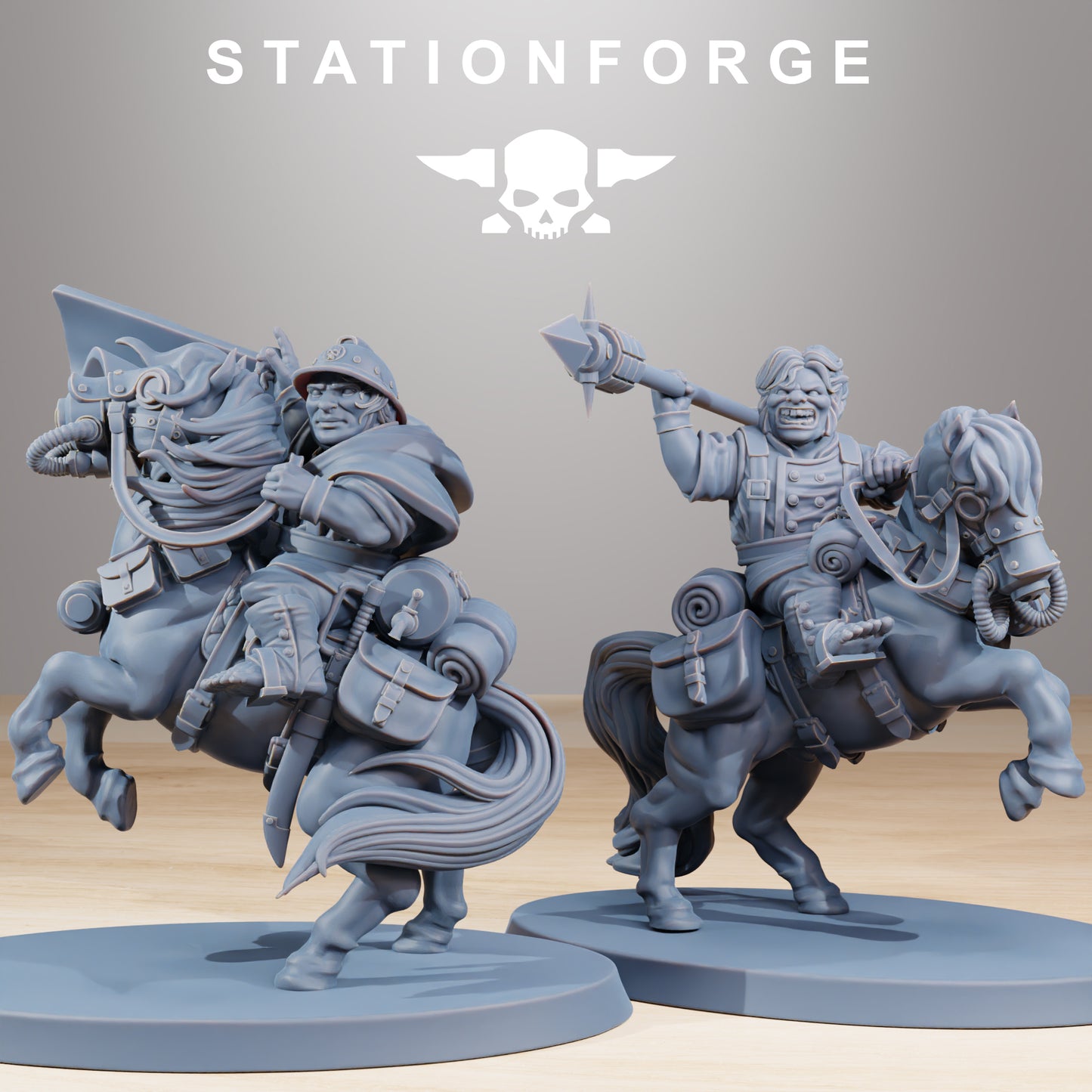 Photo du produit Tabletop 28mm The Printing Goes Ever On (TPGEO) 0: Cavalerie de Poney GrimGuard