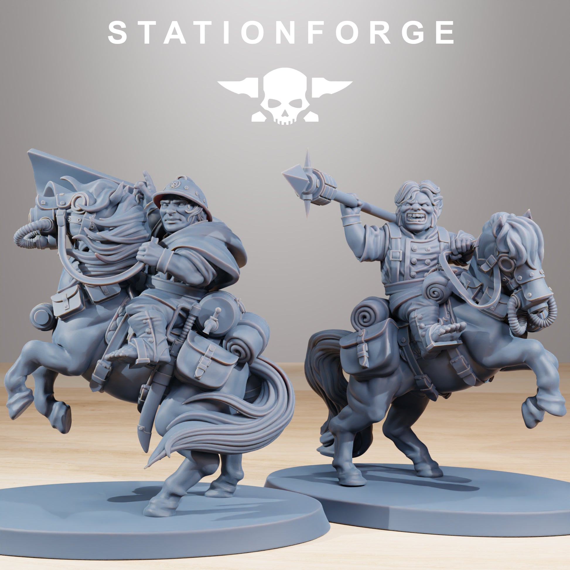 Photo du produit Tabletop 28mm The Printing Goes Ever On (TPGEO) 0: Cavalerie de Poney GrimGuard