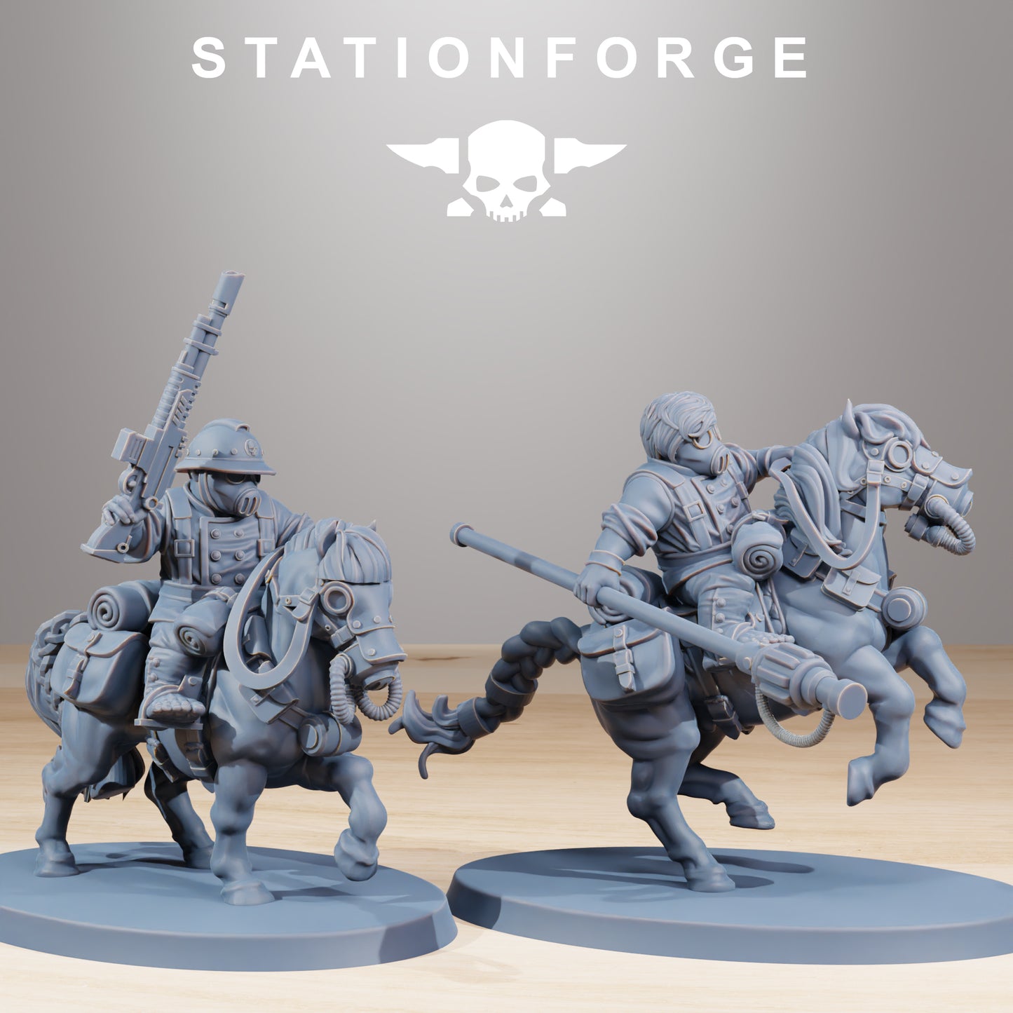 Photo du produit Tabletop 28mm The Printing Goes Ever On (TPGEO) 0: Cavalerie de Poney GrimGuard