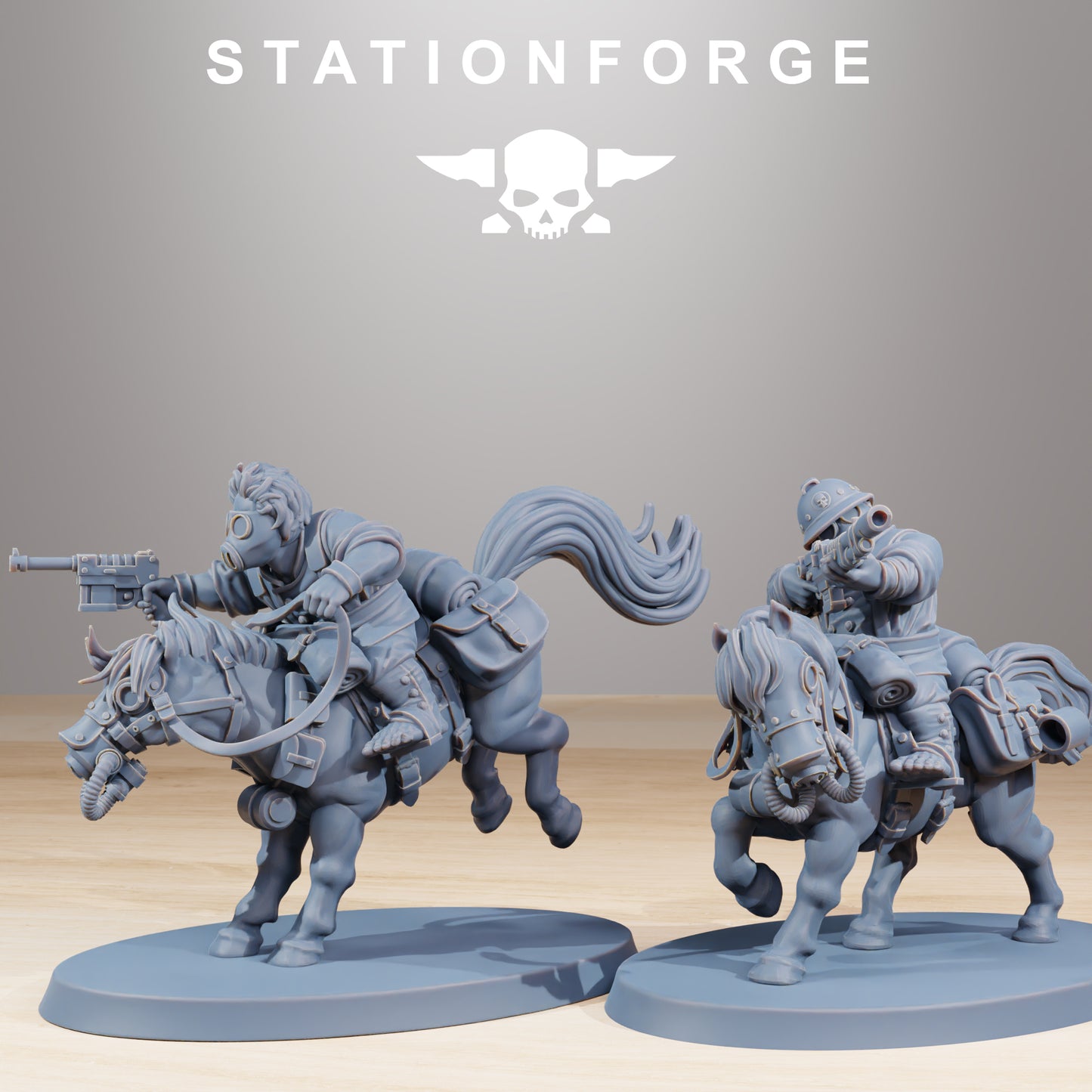 Photo du produit Tabletop 28mm The Printing Goes Ever On (TPGEO) 0: Cavalerie de Poney GrimGuard