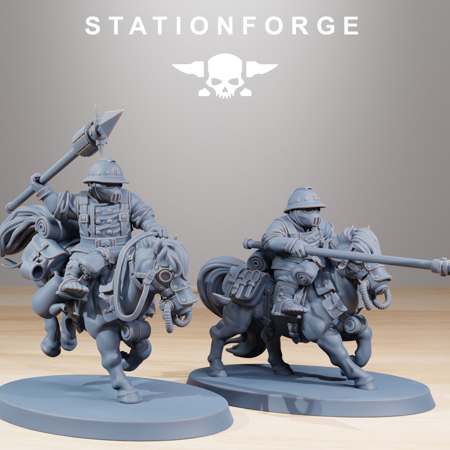Photo du produit Tabletop 28mm The Printing Goes Ever On (TPGEO) 0: Cavalerie de Poney GrimGuard