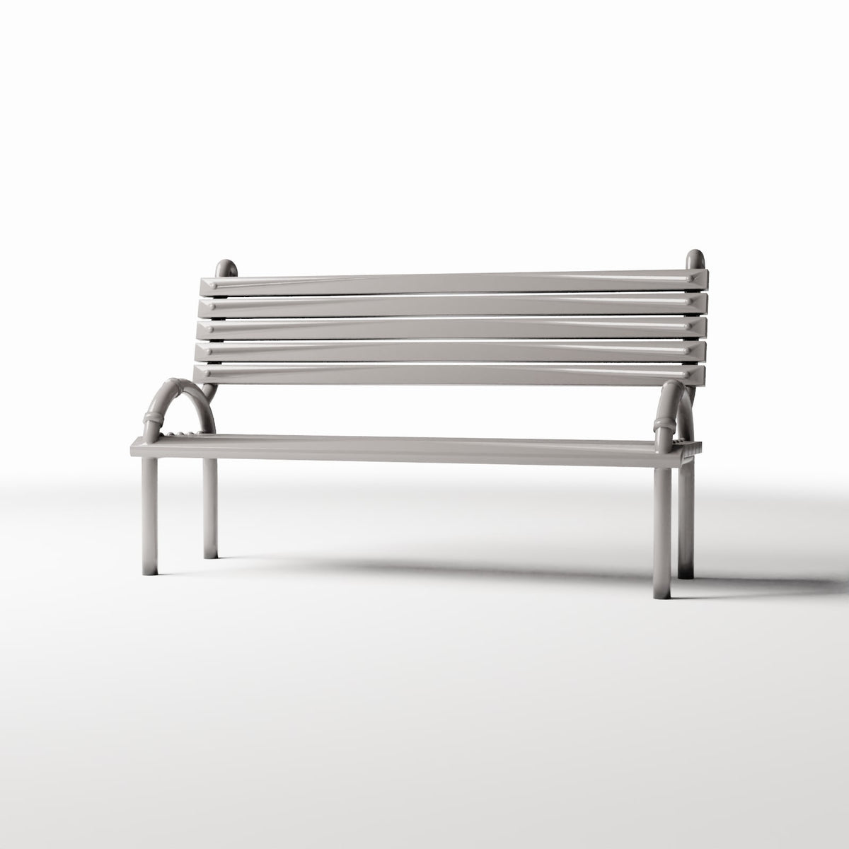 Photo produit pour diorama et modélisme 0 : Diorama de parc : banc public avec dossier (Ref. 888D)