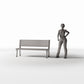 Photo produit pour diorama et modélisme 1 : Parc de diorama : banc public comme mobilier urbain (Ref. 889D)