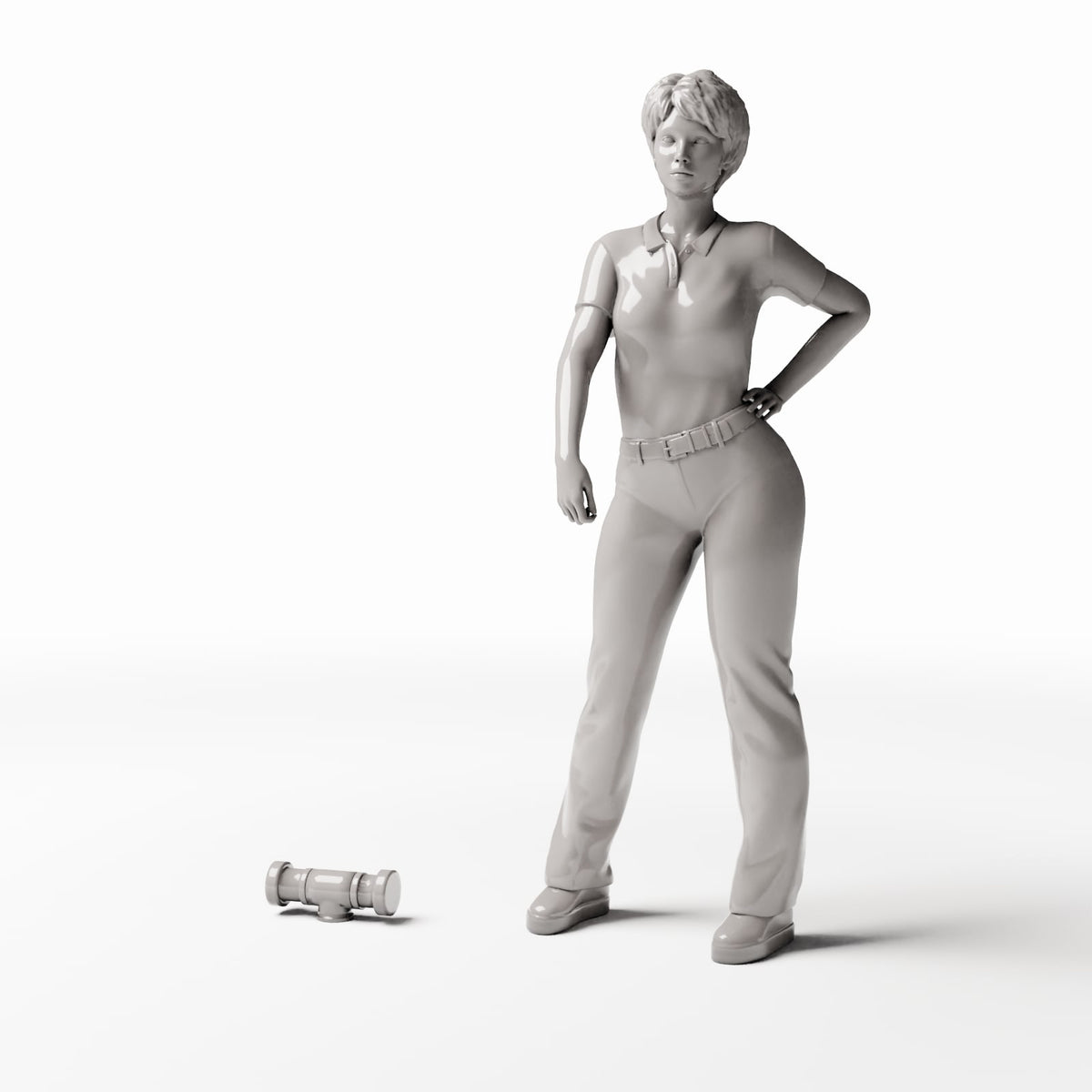 Photo produit pour diorama et modélisme 1 : Infrastructure de diorama : raccord en T pour conduites d’alimentation (Ref. 895D)