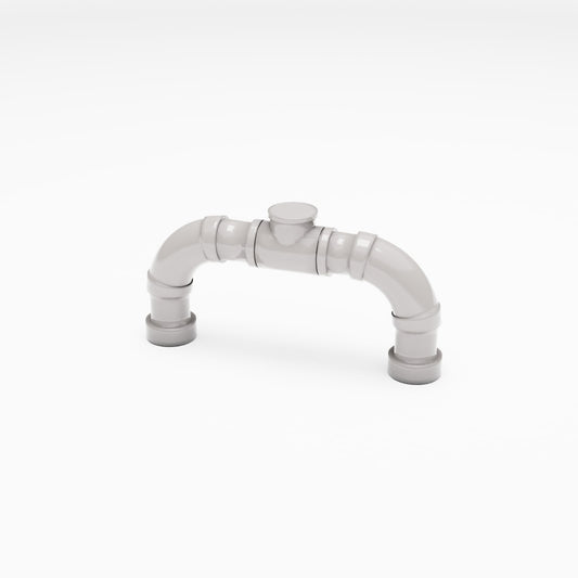 Photo produit pour diorama et modélisme 0 : Infrastructure pour diorama : section de tuyau en U avec bouchon de visite (Ref. 898D)