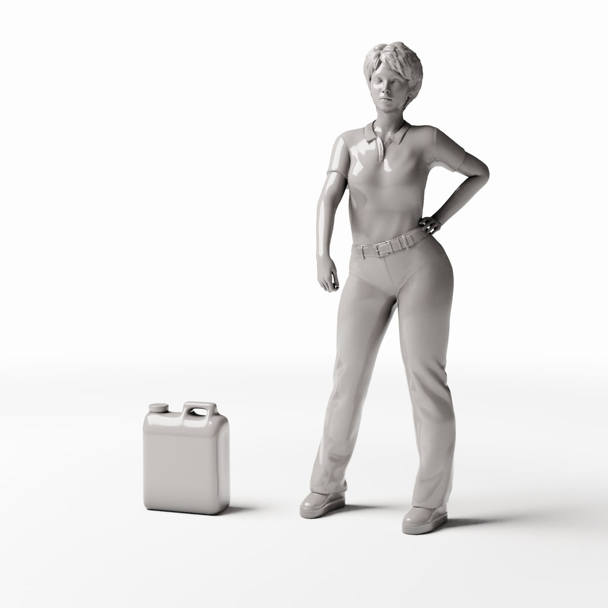Photo produit pour diorama et modélisme 1 : Atelier de diorama : bidon d’huile en plastique (Ref. 902D)