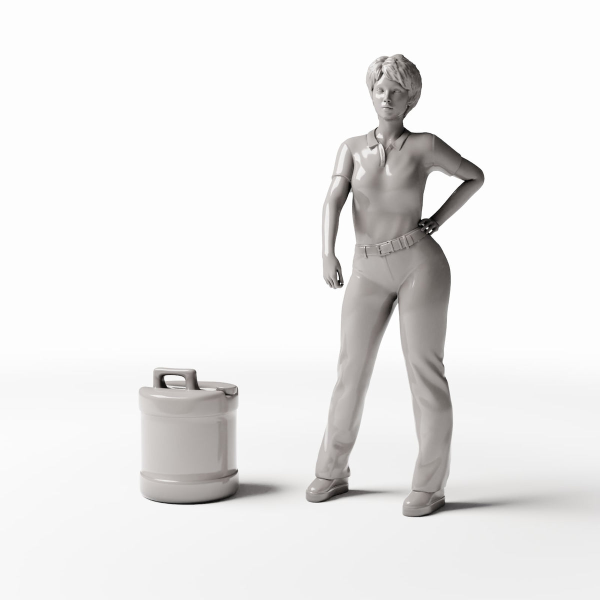 Diorama Modellbau Produktfoto 1: Diorama Werkstatt: Großer Kunststoff-Ölkanister (Ref. 903D)
