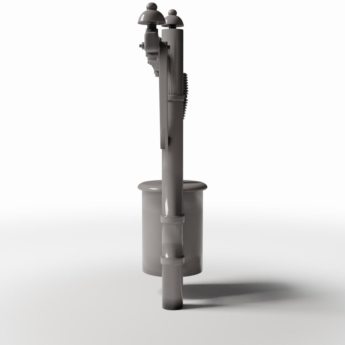 Photo produit pour diorama et modélisme 2 : Infrastructure de diorama : poteau électrique en béton avec transformateur (Ref. 922D)