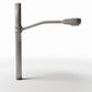 Photo produit pour diorama et modélisme 0 : Rue de diorama : lampadaire avec mât rond en béton (Ref. 925D)