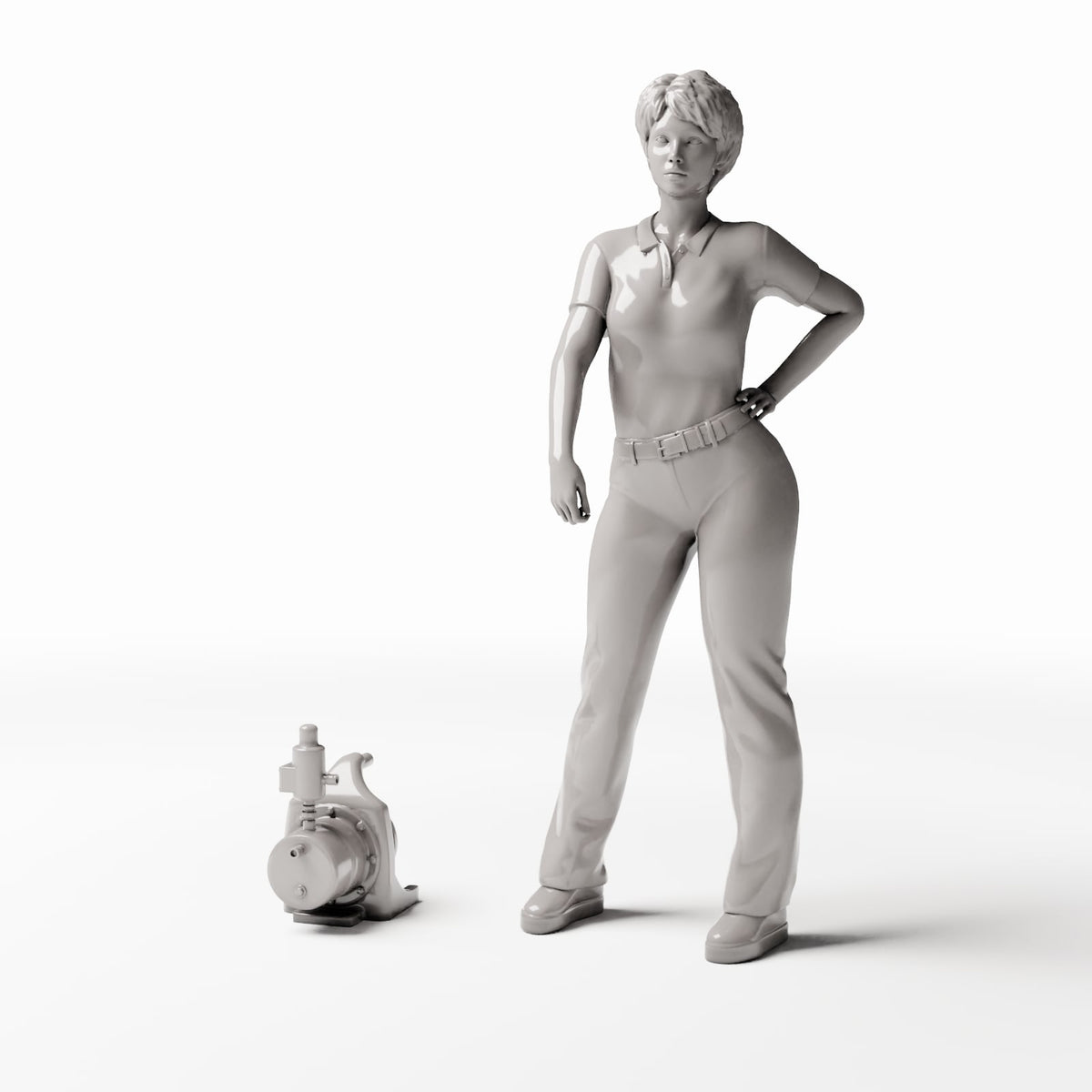 Photo produit pour diorama et modélisme 1 : Diorama équipements techniques : groupe de surpression avec moteur (Ref. 948D)