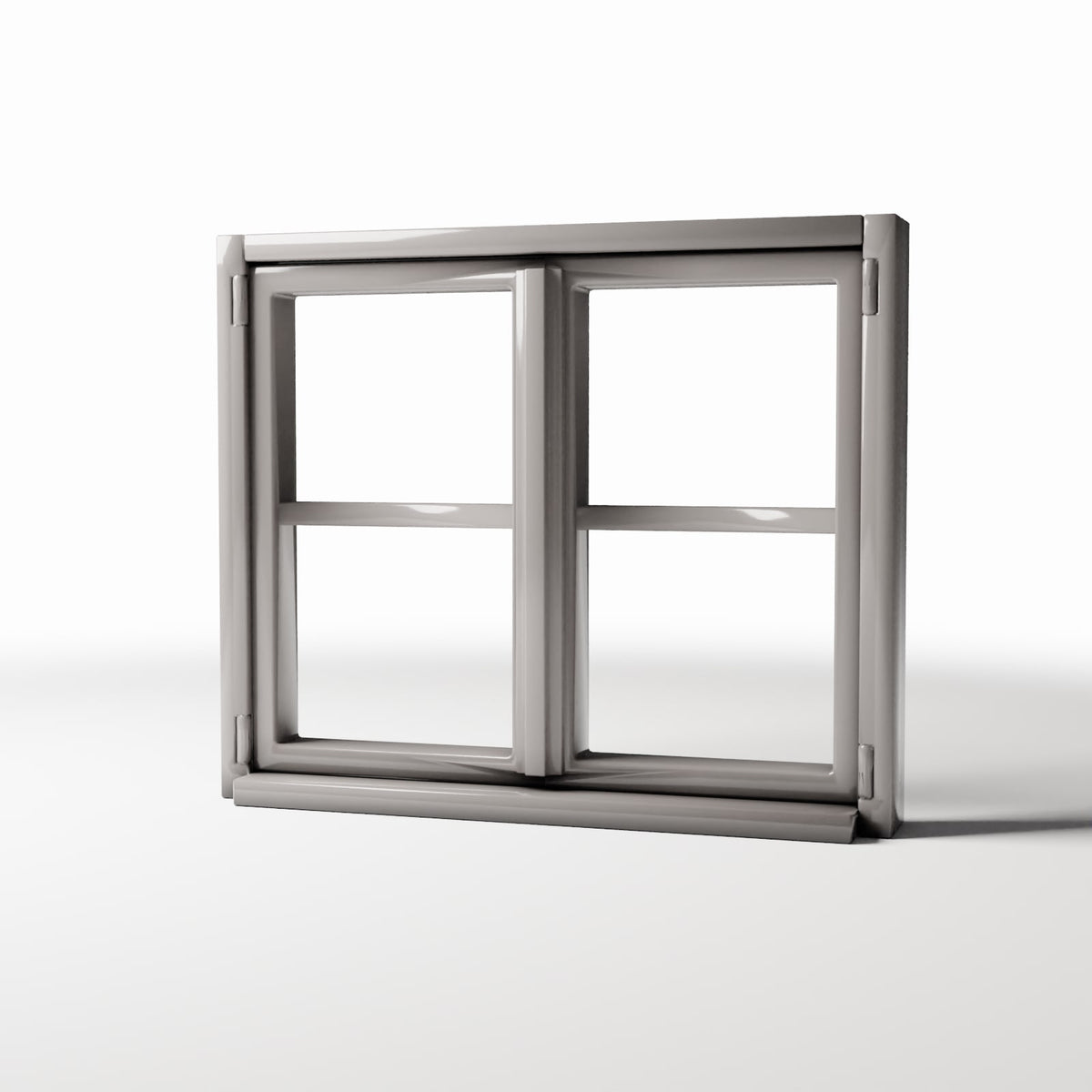 Photo produit pour diorama et modélisme 0 : Bâtiment de diorama : fenêtre rustique à deux vantaux avec appui (Ref. 967D)
