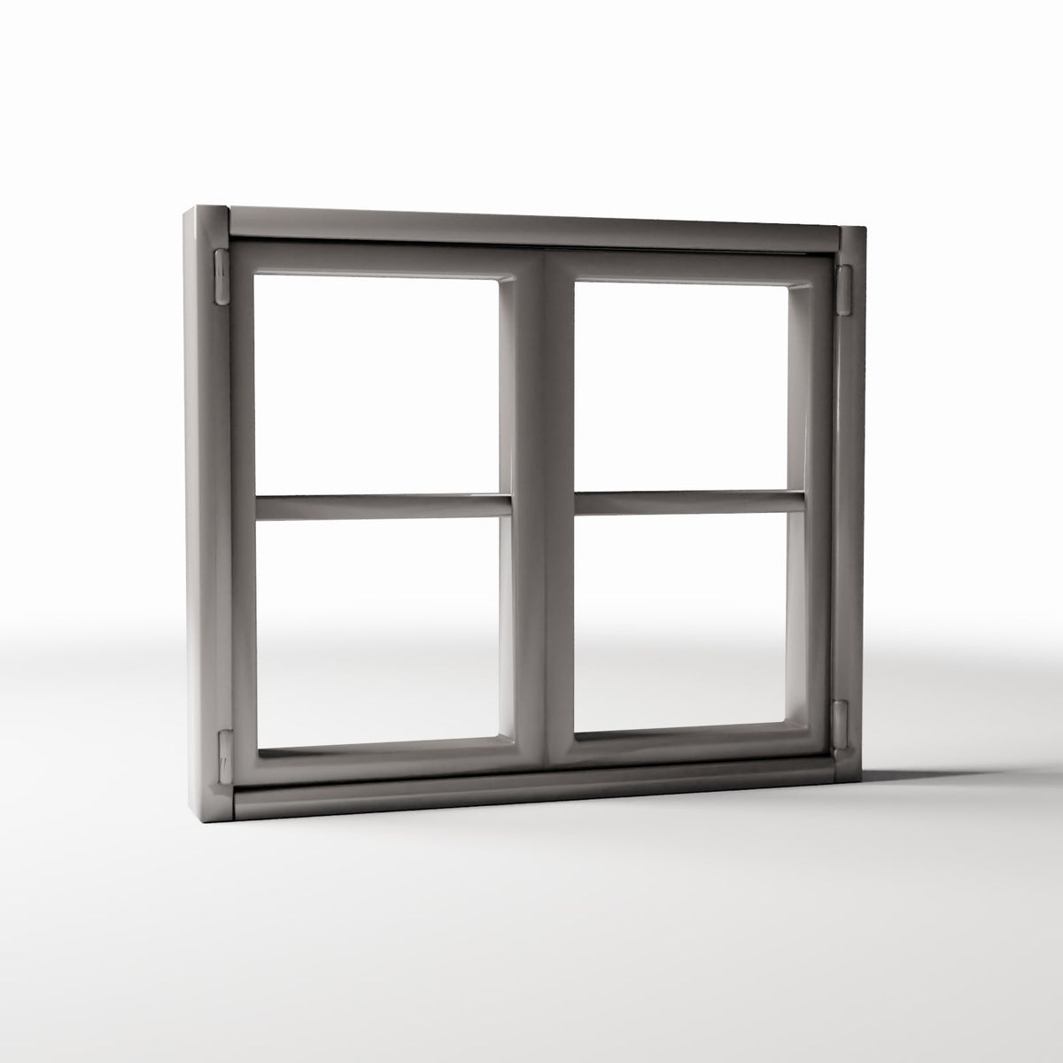 Photo produit pour diorama et modélisme 3 : Bâtiment de diorama : fenêtre rustique à deux vantaux avec appui (Ref. 967D)