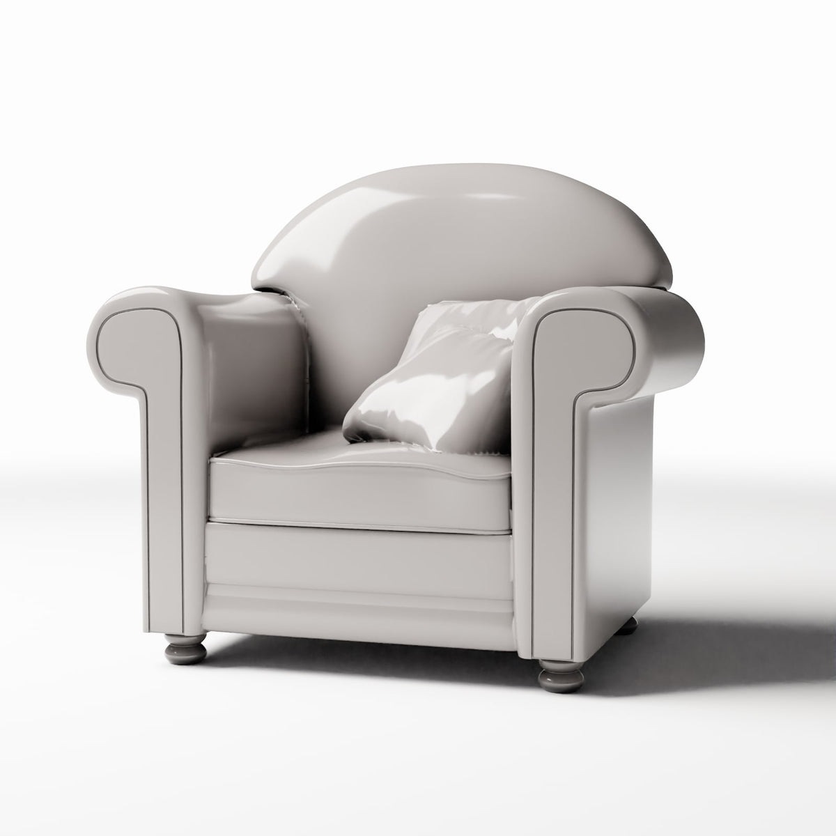 Photo produit pour diorama et modélisme 0 : Mobilier de diorama : fauteuil rembourré avec coussin (Ref. 986D)