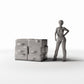 Photo produit pour diorama et modélisme 1 : Diorama d’entrepôt : pile de cartons usagés (Ref. 987D)
