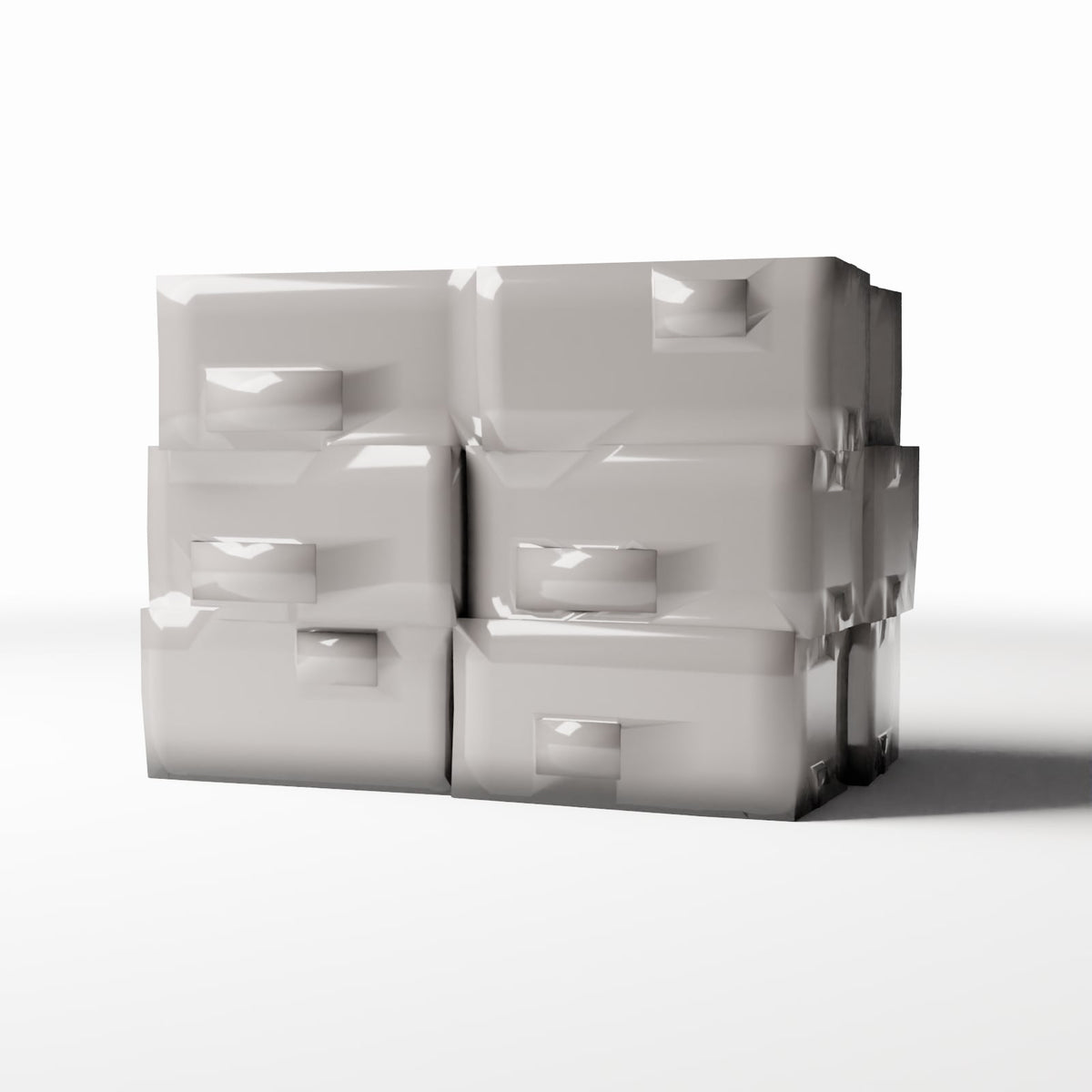 Photo produit pour diorama et modélisme 0 : Diorama d’entrepôt : pile de cartons usagés (Ref. 987D)