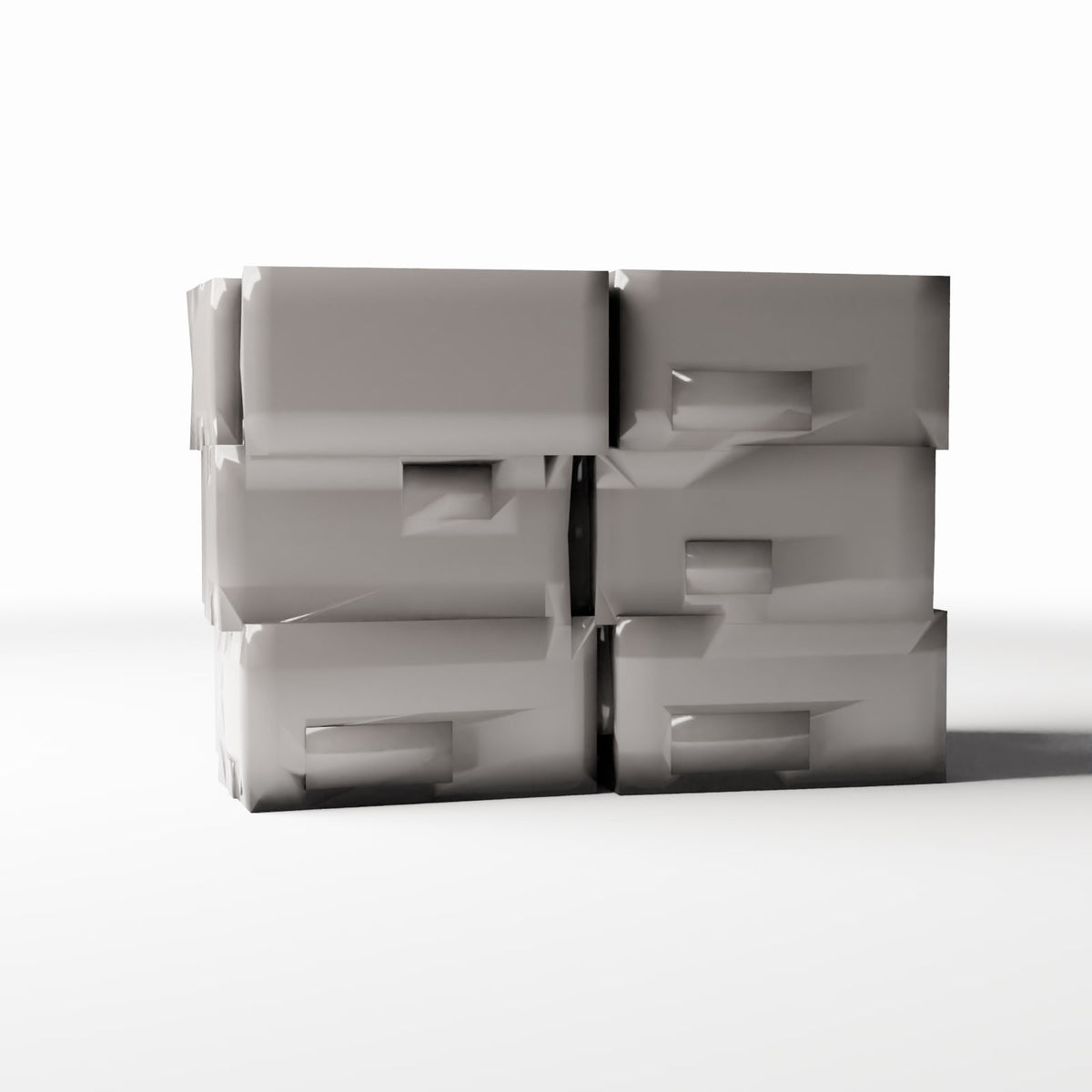 Photo produit pour diorama et modélisme 3 : Diorama d’entrepôt : pile de cartons usagés (Ref. 987D)