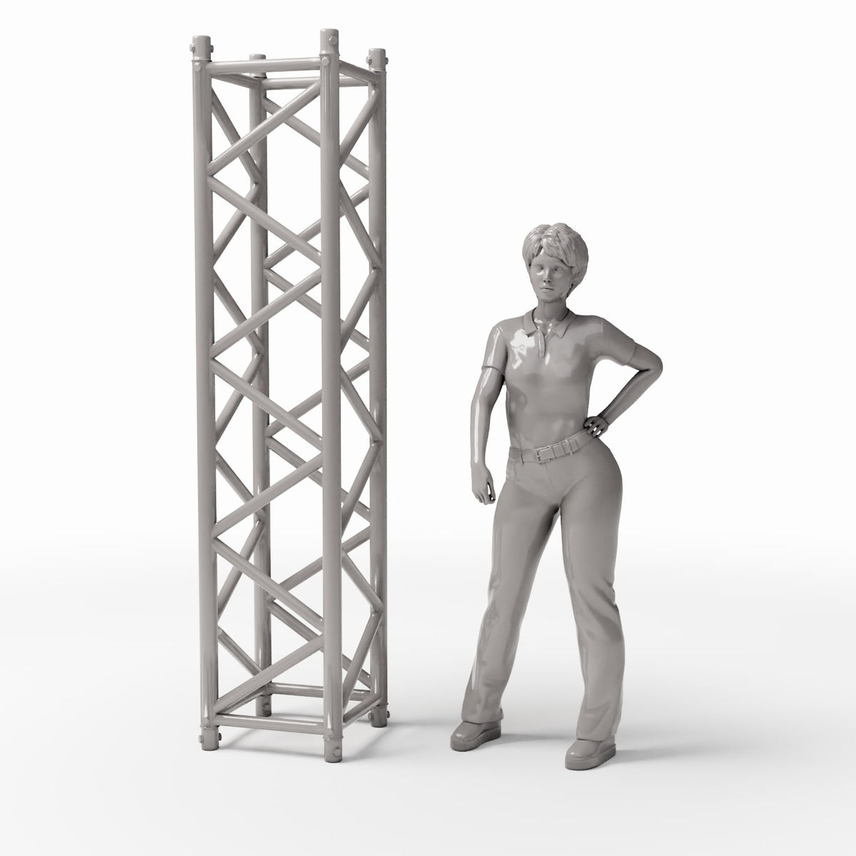 Photo produit pour diorama et modélisme 1 : Éléments de diorama : tour de structure scénique carrée (Ref. 989D)