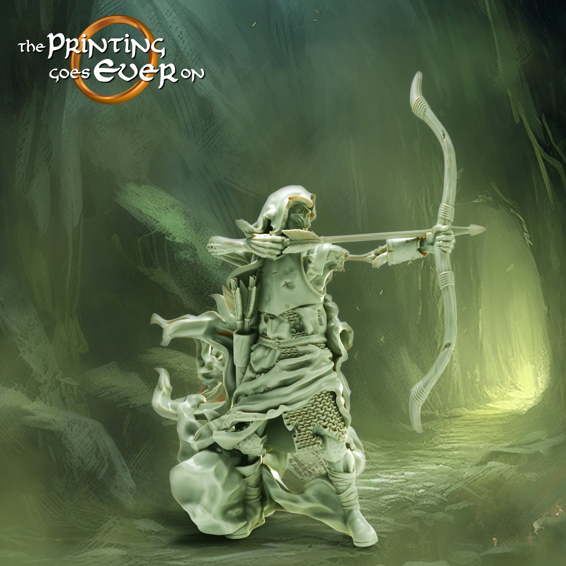 Photo du produit Tabletop 28mm The Printing Goes Ever On (TPGEO) 0: Fantôme Archers: Guerriers des Morts - Armée des Damnés et Voleurs