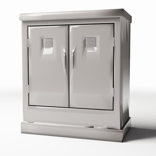 Photo produit pour diorama et modélisme 0 : Infrastructure de diorama : Armoire électrique extérieure type B (Ref. 995D)