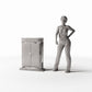 Photo produit pour diorama et modélisme 1 : Diorama de rue : armoire électrique de rue type C (Ref. 996D)