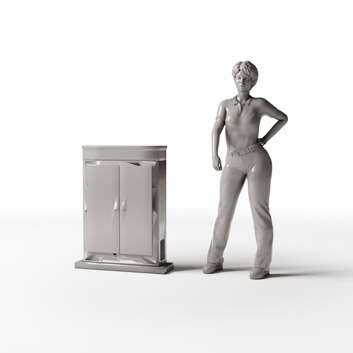 Photo produit pour diorama et modélisme 1 : Diorama de rue : armoire électrique de rue type C (Ref. 996D)