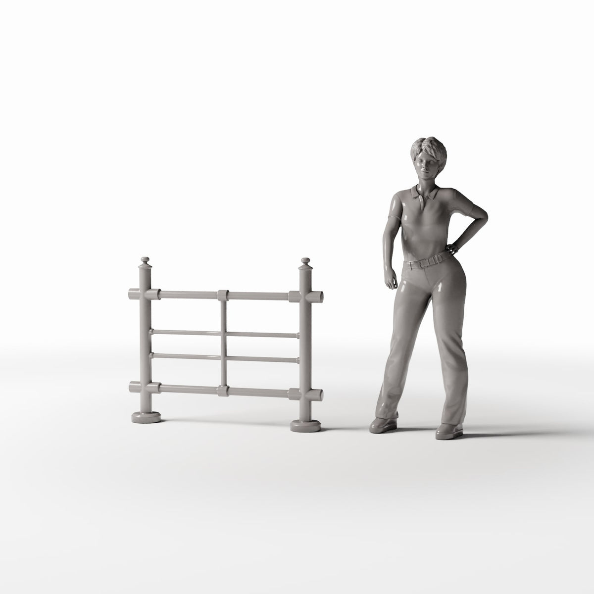 Photo produit pour diorama et modélisme 1 : Diorama de rue : barrière routière mobile (Ref. 998D)