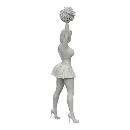 Photo de produit de diorama : Jeune fille/ Cheerleader avec des pompons en train d'encourager (Réf n° A3)