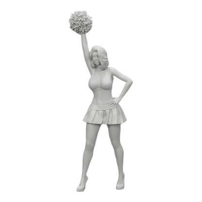 Photo de produit de diorama : Jeune fille/ Cheerleader avec des pompons en train d'encourager (Réf n° A3)