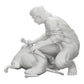 Photo de produit de modélisme diorama 0 : Un homme à genoux caresse son chien couché (Réf n° A20)