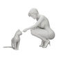 Photo de produit de modélisme diorama 0 : Jolie fille à genoux à côté de son chat (Réf n° A21)