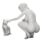 Photo de produit de modélisme diorama 0 : Jolie fille à genoux à côté de son chat (Réf n° A21)