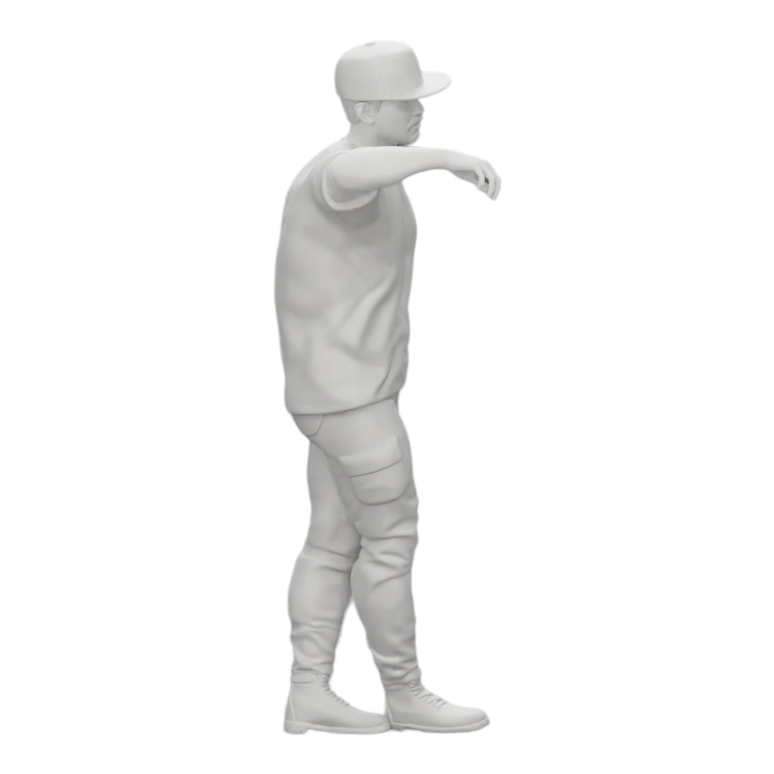 Photo de produit de modélisme diorama 0 : gangster avec chapeau adossé au mur (Réf. n° A23)