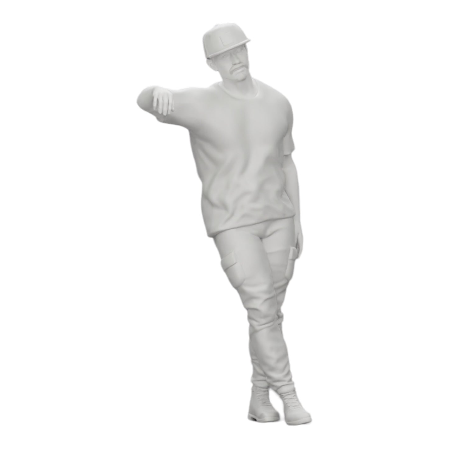 Photo de produit de modélisme diorama 0 : gangster avec chapeau adossé au mur (Réf. n° A23)