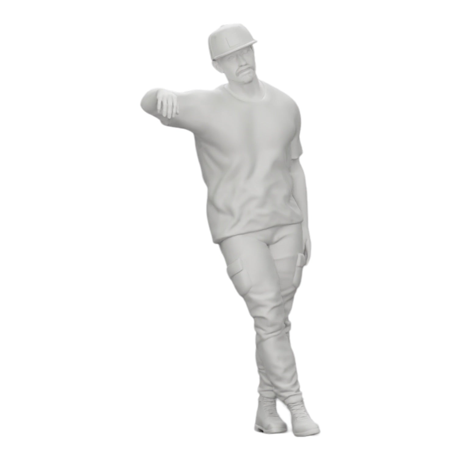 Photo de produit de modélisme diorama 0 : gangster avec chapeau adossé au mur (Réf. n° A23)