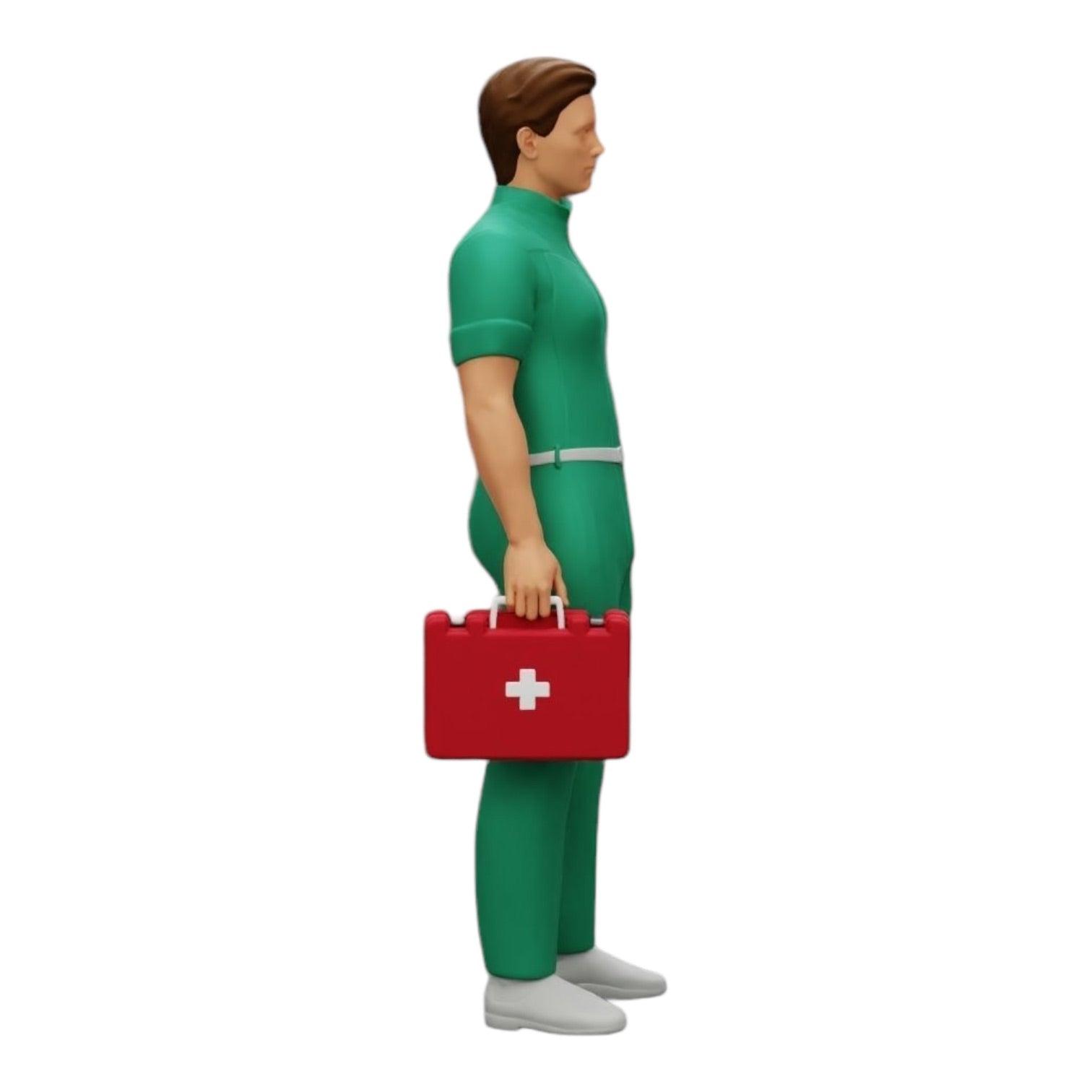 Photo de produit de modélisme diorama 0 : Un secouriste est prêt avec une trousse de premiers secours (Réf n° A28)