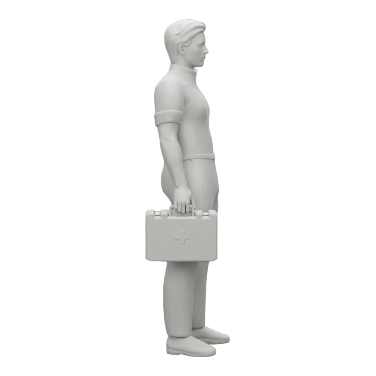 Photo de produit de modélisme diorama 0 : Un secouriste est prêt avec une trousse de premiers secours (Réf n° A28)