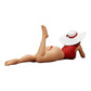Photo de produit de modélisme diorama 0 : Femme en maillot de bain et chapeau de soleil en vacances allongée sur la plage (Ref Nr. A32)