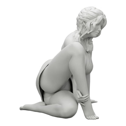 Photo de produit de modélisme diorama 0 : Femme attrayante assise en position accroupie (Réf n° A34)