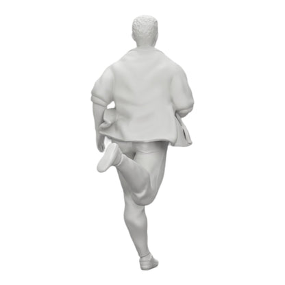 Photo de produit de diorama : homme en chemise ouverte fuyant son arrestation (Ref Nr. A41)