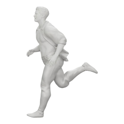 Photo de produit de diorama : homme en chemise ouverte fuyant son arrestation (Ref Nr. A41)