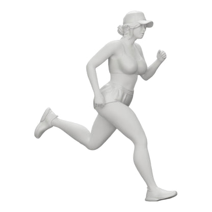 Photo de produit de modélisme diorama 0 : Joggeuse/athlète en short et bonnet (Réf. n° A45)