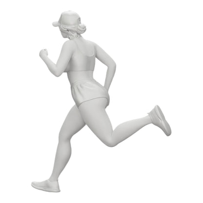 Photo de produit de modélisme diorama 0 : Joggeuse/athlète en short et bonnet (Réf. n° A45)