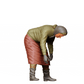 Figurine miniature : Femme du fermier dans le champ - Vieux fermier au travail (n° 301)