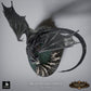 Photo de produit Tabletop 28mm Lord of the Print (LotP) 9: Tabletop Ensemble de miniatures fantastiques : Chasse au dragon noir - Dragon noir avec chiens de chasse sur base rocheuse scénographique (26_03_A1)